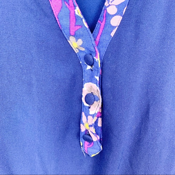 ModCloth | Navy Shirt Dress in Midnight Meadow - Picture 4 of 12